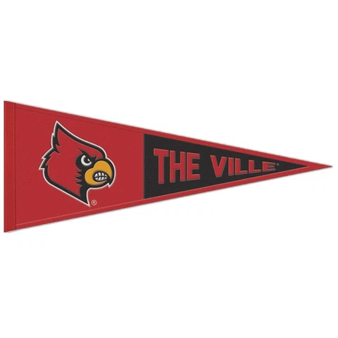 Louisville Cardinals Wool Pennant - 13"x32" The Ville Cover