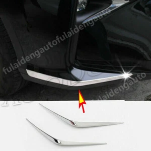 For Lexus RX350 RX450H 2016-19 Chrome Front Bumper Corner Lip Molding Cover Trim - Picture 1 of 6