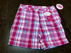 NWT Canyon River Blues Pink Plaid Bermuda Shorts Size Girl's 10 Plus - Picture 1 of 2