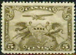 CANADA -1928 –  GLOBE & ANGELS AIRMAIL-VF** - Bild 1 von 1