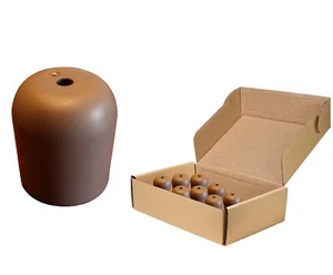 Replacement Folding Chair Tips 25 Pack Brown 3/4 in Round PVC Tubular Leg Caps - Picture 1 of 6