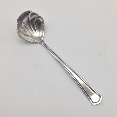 Vtg Webster Sterling Silver Cream Sauce Shell Ladle Spoon Estate No Monogram Foto 1 de 4
