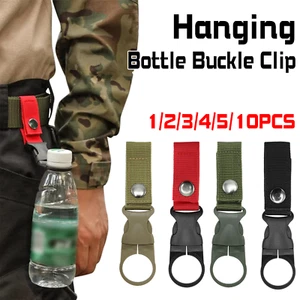 Outdoor Water Bottle Buckle Holder Clip Belt Loop Hook Webbing Buckle Clip - Picture 1 of 16