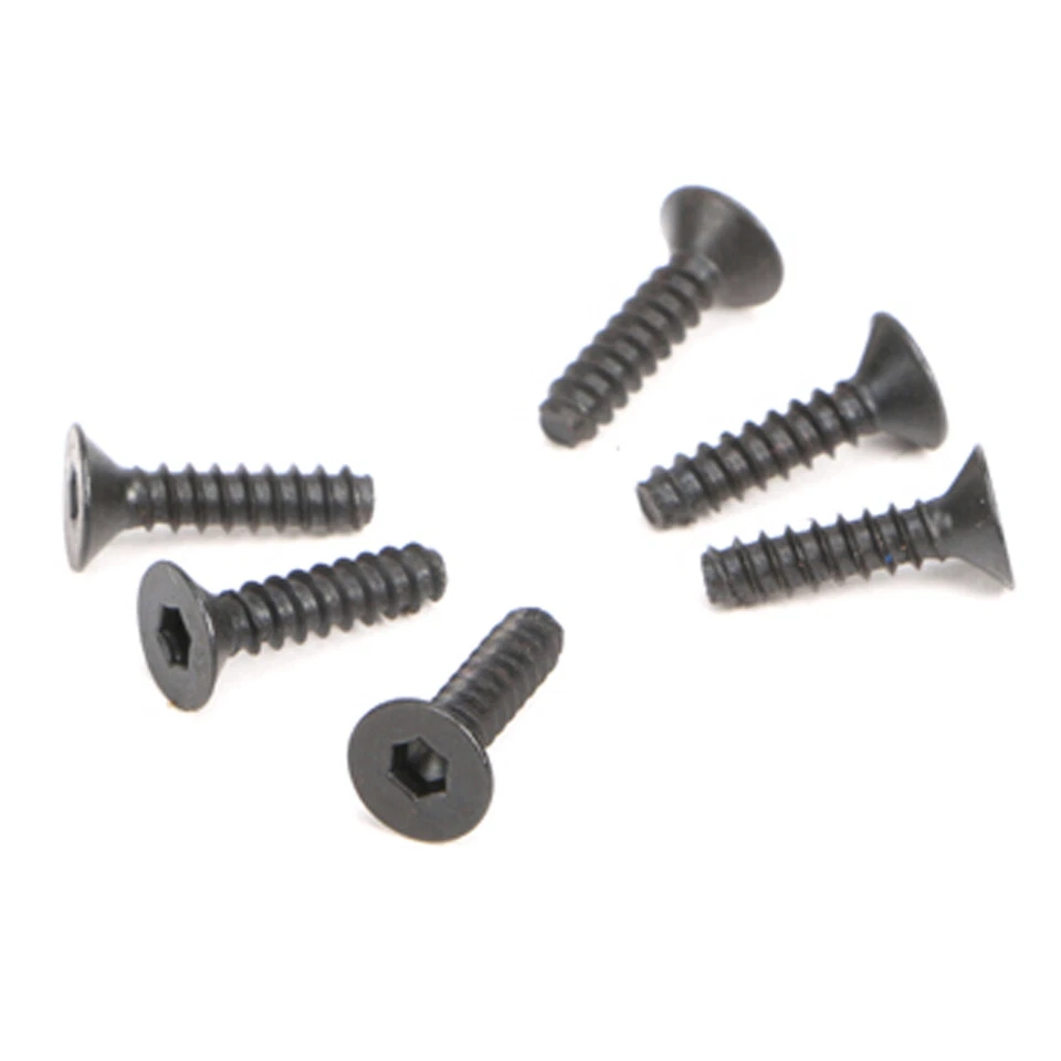NEW Redcat 3x12mm Steel F.H. Self-Tapping Screw (6) : TR-MT8E / TR-MT8E-V2 - Image 1 of 1