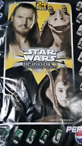 Vintage Nuovo Poster 1999 Star Wars Phanthom Menace - ESCLUSIVO SET PROMO PEPSI - Foto 1 di 11
