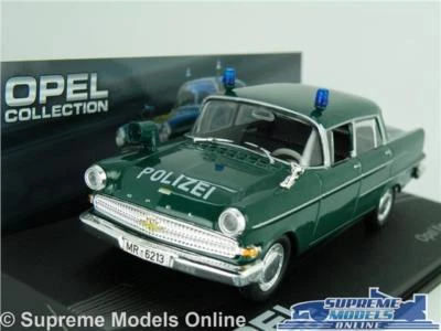 OPEL KAPITAN PII MODEL CAR POLIZEI POLICE 1:43 SCALE IXO COLLECTION GREEN K8 - Image 1 of 4