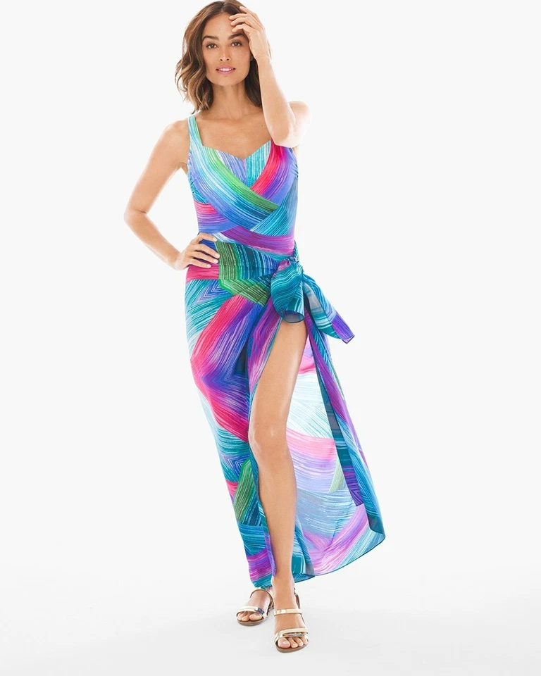 Gottex Festival Pareo Cover up 100 Silk One Size
