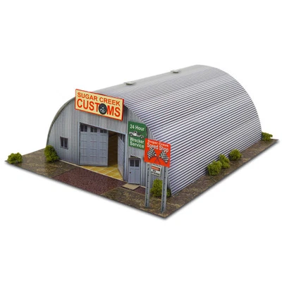 BK 4300 1:43 Scale "Quonset Hut" Photo Real Scale Building Kit - Image 1 of 4