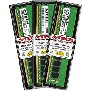 12GB 3x 4GB DDR4-2933 Lenovo ThinkCentre M90t Memory RAM - Picture 1 of 4