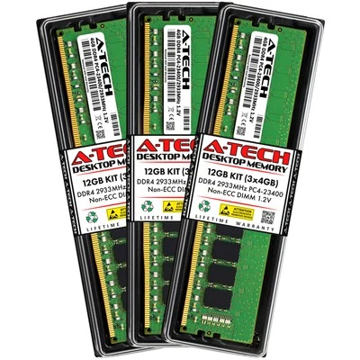 12GB 3x 4GB DDR4-2933 Lenovo ThinkCentre M90t Memory RAM - Image 1 of 4