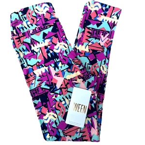 NEW Lularoe Leggings Tween (sz 00-0) Womens Girls Geometric Buttery Soft - Picture 1 of 11