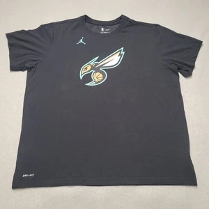 Charlotte Hornets Nike Dri-Fit Men's T Shirt Size 2XL XXL Short Sleeve Black - Picture 1 of 9