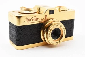 Super Rare Meopta Mikroma II Gold Mikroma Czech made mini camera Meopta Gold - Bild 1 von 10