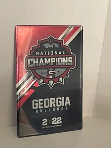 2021 2022 University Georgia Bulldogs National Football Championship Metal Tin - Picture 1 of 4