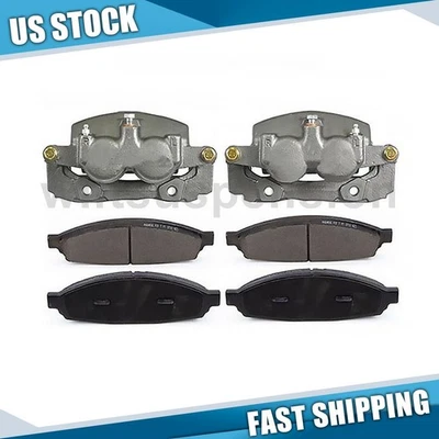 Pinzas de freno delanteras y pastillas de freno de cerámica para Lincoln Aviator 4,6 L 2003-2005 Foto 1 de 4