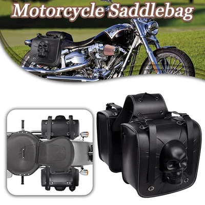 Motorcycle Saddle Bag Tool Side Bag Fit For Honda Shadow Aero 750 - Image 1 of 4