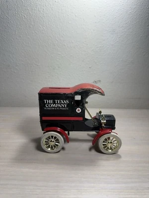 Ertl Texaco The Texas Company 1905 Ford's First Delivery Diecast Coin Bank con LLAVE Foto 1 de 4