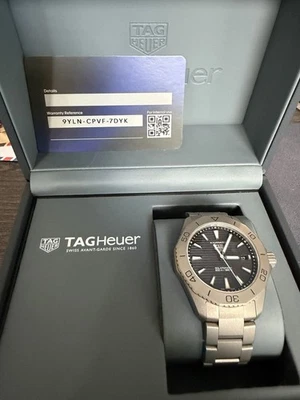 TAG Heuer Aquaracer 男式黑色手表 - WBP1180.BF0000 — 第 1/4 张图片