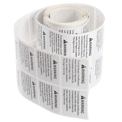  1 Roll Adesivi Adesivi Etichetta di avvertenza Adesivi per la borsa di - Imagen 1 de 4