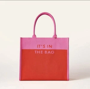 Bolso de Mano Kate Spade New York X Target Color Block Tejido Rosa/Rojo "Está en el bolso" - Imagen 1 de 6