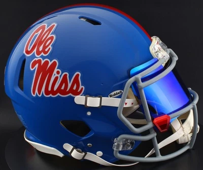 MISSISSIPPI OLE MISS REBELS NCAA Riddell Speed Full Size REPLICA Football Helmet - Image 1 of 4
