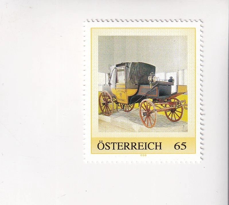 AUSTRIA Stamp PM Hist. POST VEHICLES POST Car LANDAUER St. MICHAEL PF - Image 1 of 1