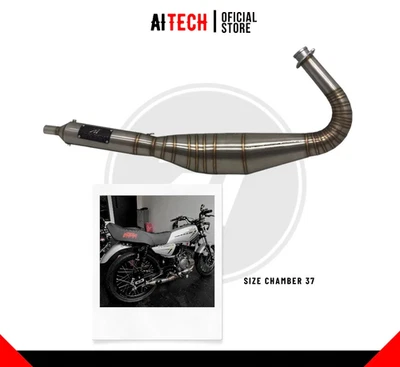 NEW Yamaha RX King 135 Muffler Chamber Exhaust 3V3 Stainless Aitech - Image 1 of 2