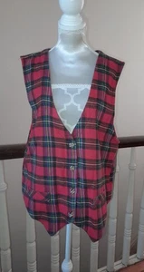 En muy buena condición Mister Noah para mujer talla M multicolor a cuadros 100 % algodón franela abotonada... - Imagen 1 de 15