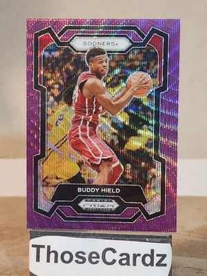 Selecciones de draft Panini Prizm 2024 Purple Wave Prizm #12 Buddy Hield Foto 1 de 2