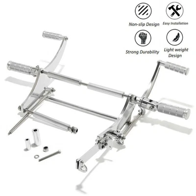 Para Yamaha Virago 535 XV535 6" Controles delanteros Reposapiés Kit de acoplamiento Aluminio Foto 1 de 4