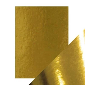 Craft Perfect Gloss Mirror Cardstock 8.5X11 5Pc - Polished Gold, 9451E - Picture 1 of 2