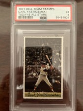 1971 Dell Today’s Team Stamps Carl Yastrzemski PSA 5 EX