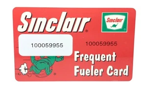 Vintage Sinclair Oil Gas Gasoline Dino Frequent Fueler Card - Picture 1 of 2