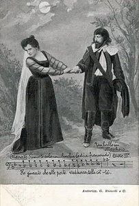 UN BALLO IN MASCHERA by G. VERDI Opera Lirica PC Circa 1900 Rare Opera THEATRE 6 - Imagen 1 de 1