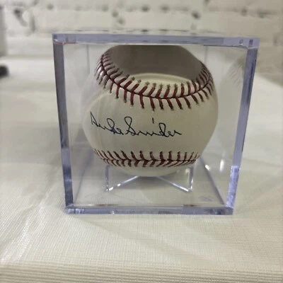 DUKE SNIDER SIGNED AUTOGRAPHED RAWLINGS MLB BASEBALL BALL PSA # M94957 - Image 1 of 4