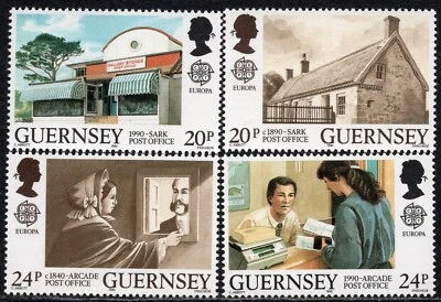 EUROPA CEPT 1990 - Great Britain - Guernsey - Post Offices - MNH Set - Image 1 of 2