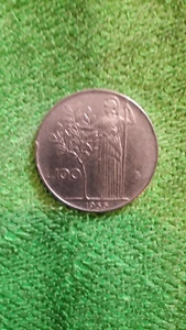 ITALIENISCHE REPUBLIK - 100 LIRE - MINERVA - 1955 - selten - - Bild 1 von 2