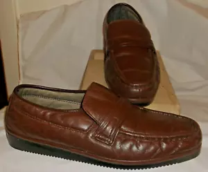 Florsheim Men's Brown Leather Loafers 9D - Picture 1 of 5