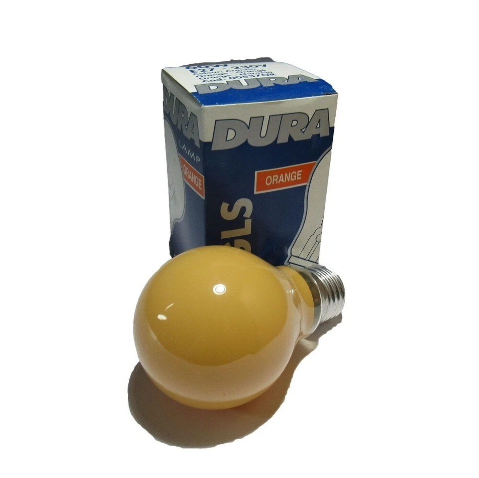 Lampadina colorata incandescenza E27 60W Duralamp colore arancio - Immagine 1 di 1