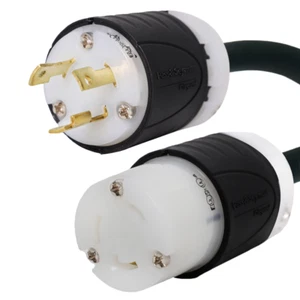 Cable de extensión NEMA L6-30 - 10 pies, 30A/250V 10 AWG - Caja de hierro # IBX-5803-10 - Imagen 1 de 1