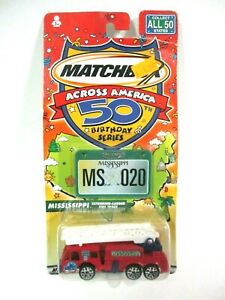 Matchbox Across America 50th 97510 Mississippi Extending Ladder Fire Truck Model