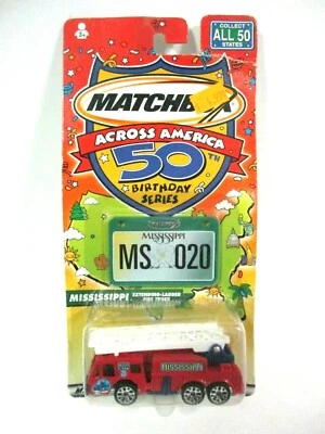 Matchbox Across America 50th 97510 Mississippi Extending Ladder Fire Truck Model - Image 1 of 3