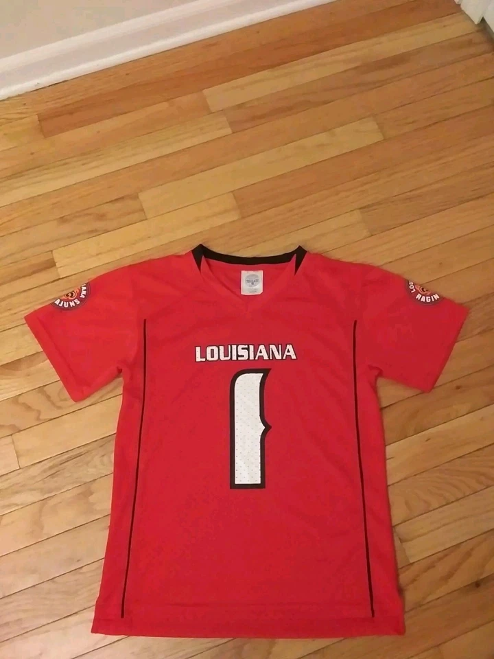 Louisiana Lafayette Ragin' Cajuns NCAA Rivalry Threads Youth Football Jersey - Image 1 of 4