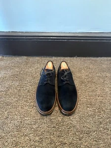 To Boot New York Hayes Buck Oxfords Crepe Sole Softy Blue Suede US10.5D MSRL$300 - Picture 1 of 14