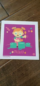 2019 D23 EXPO EXCLUSIVE DISNEY CYCLOPS FANBILL PROMO CARD INSIDE OUT RILEY - Picture 1 of 1