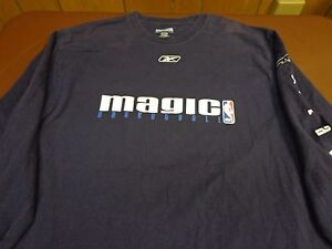 Official NBA Orlando Magic  Reebok Long Sleeve Shirt Size  Medium  L6