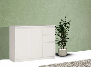 Kommode Sideboard Wohnzimmeranrichte weiß 109x35x85cm 70315615 - Bild 1 von 5