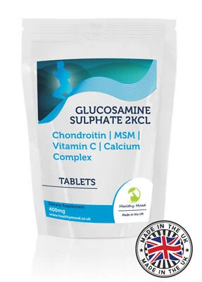 HEALTHY MOOD Glucosamine Sulfate Chondroitin MSM Vitamin C Tablets UK