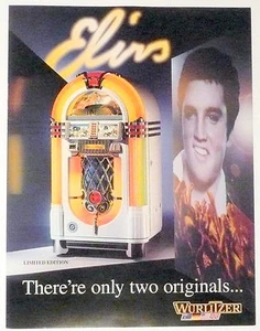 NewOldStock ** EDICIÓN LIMITADA WURLTIZER CONCESIONARIO ELVIS PRESLEY JUKEBOX PÁGINA - Imagen 1 de 3