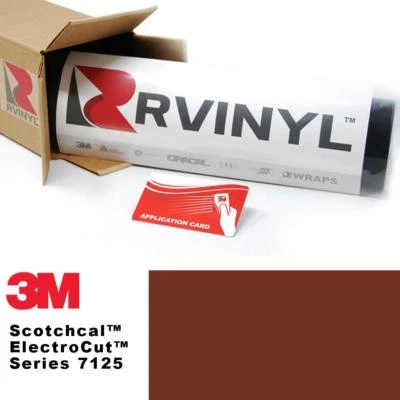3M 7125 Scotchcal Russet Marrón 29 Vinilo Película Letrero Artesanía Hobby Calcomanía Hoja Rollo Foto 1 de 4